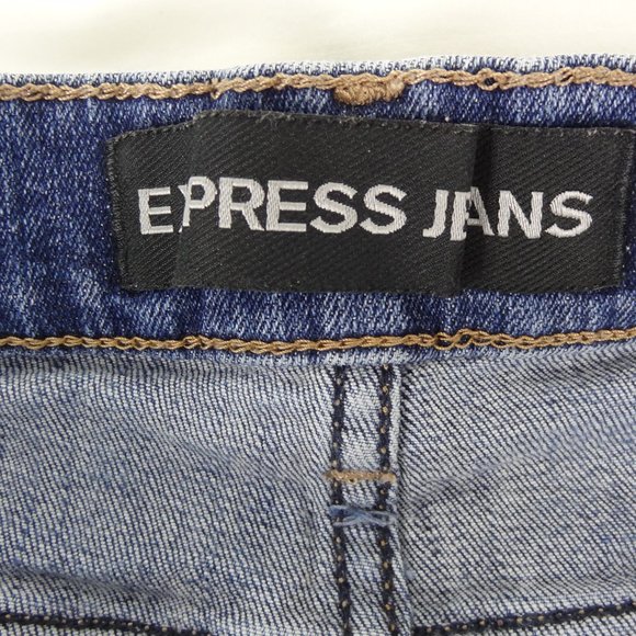 Express Denim Ripped Shorts - size 00 (USED) - Picture 5 of 5